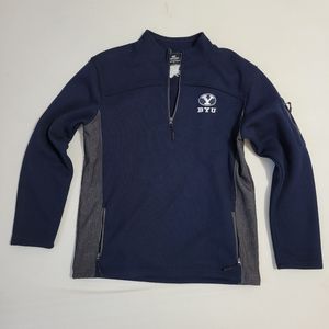 Mens Colesium BYU Qtr Zip Sweater